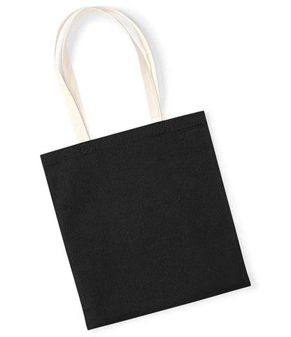 Westford Mill EarthAware® Organic Bag For Life - Contrast Handles in Black/Natural