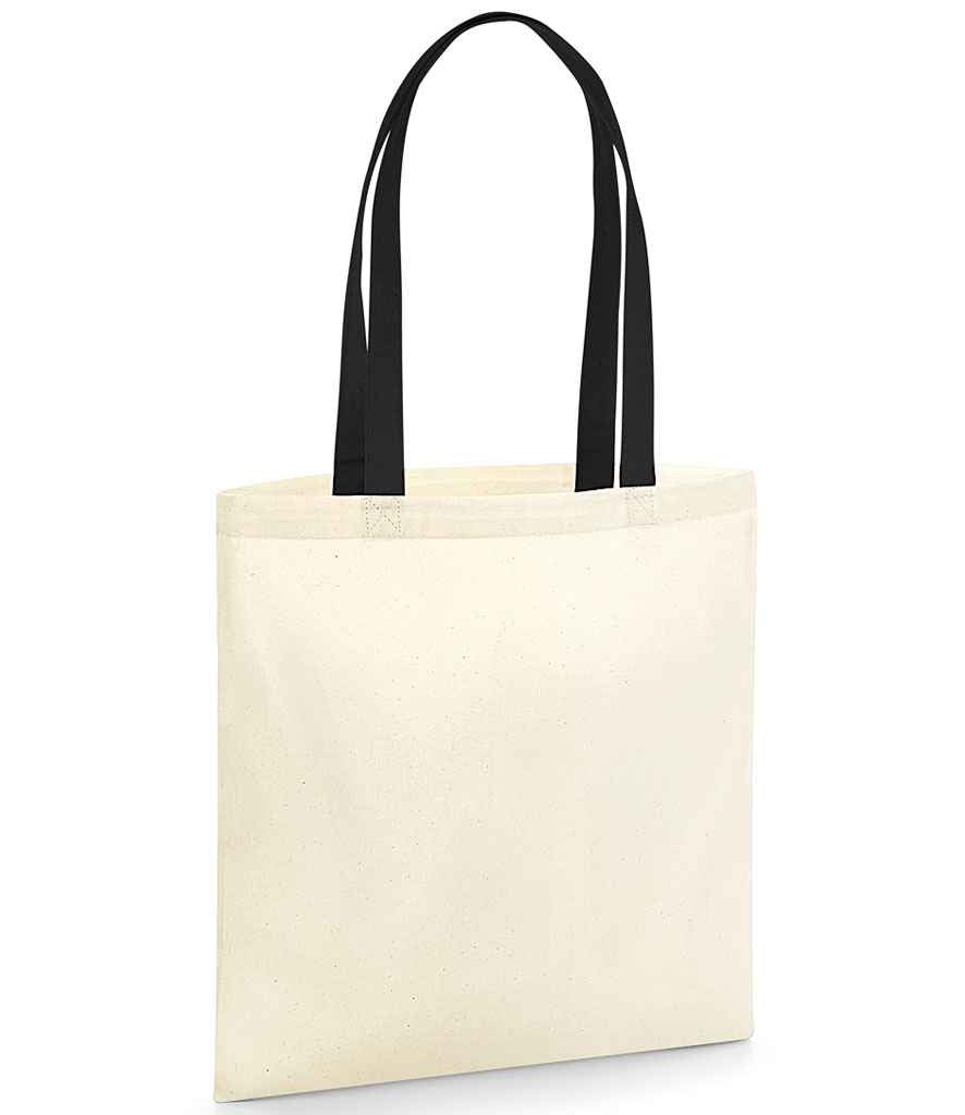 Westford Mill Westford Mill EarthAware® Organic Bag For Life - Contrast Handles Natural/Black