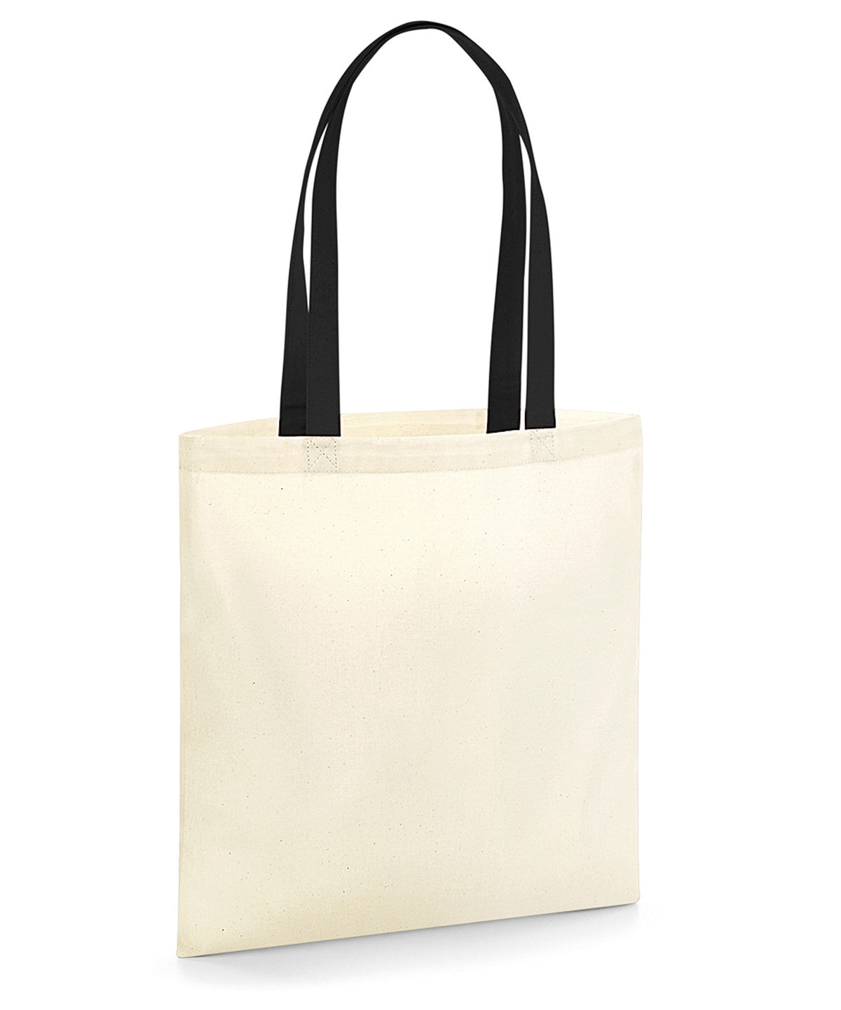 Westford Mill EarthAware® organic bag for life - contrast handles Natural/Black