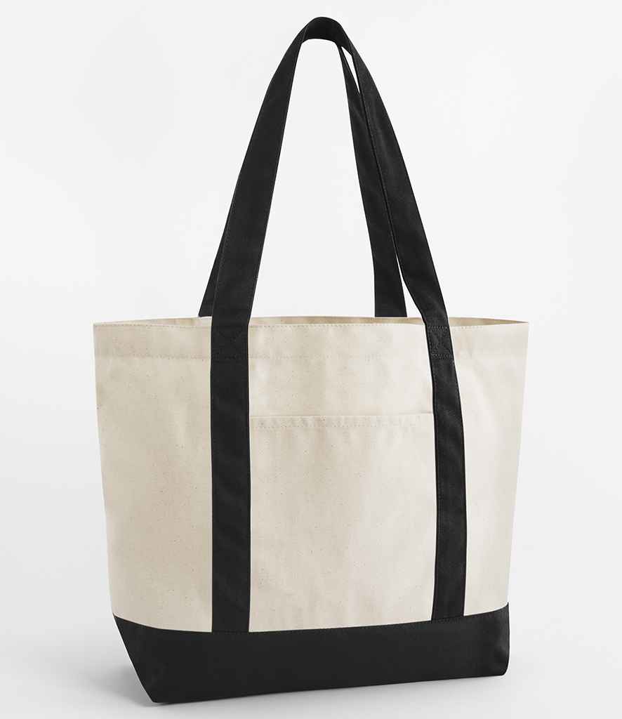 Westford Mill EarthAware® Organic Varsity Shopper - model image