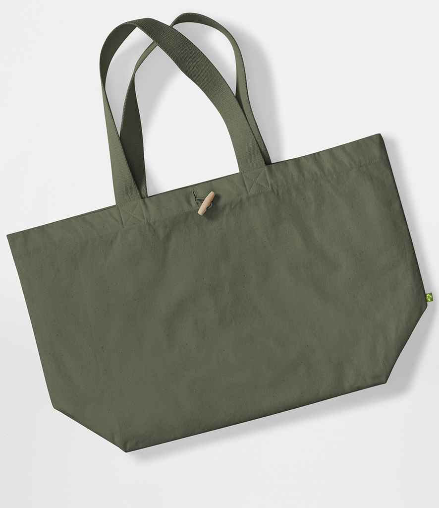 Westford Mill EarthAware® Organic Marina Tote XL Bag in Olive Green