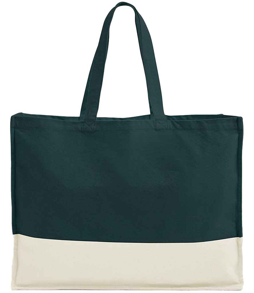 Westford Mill EarthAware® Organic Contrast Shopper in Dark Marine/Natural