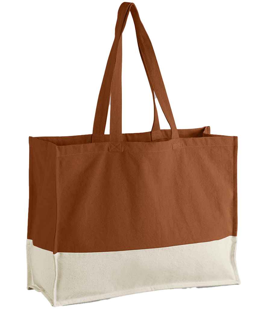 Westford Mill Westford Mill EarthAware® Organic Contrast Shopper Pumpkin/Natural