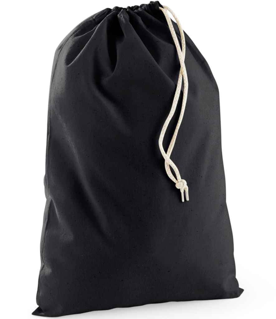 Westford Mill Recycled Cotton Stuff Bag in Black
