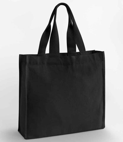 Westford Mill Chevron Handle Shopper in Black