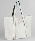 Soft White/Bottle Green