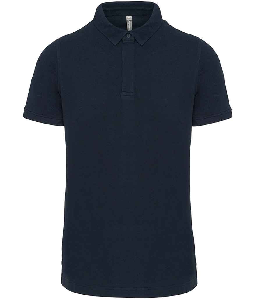 WK Designed to Work Stud Piqué Polo Shirt in Navy