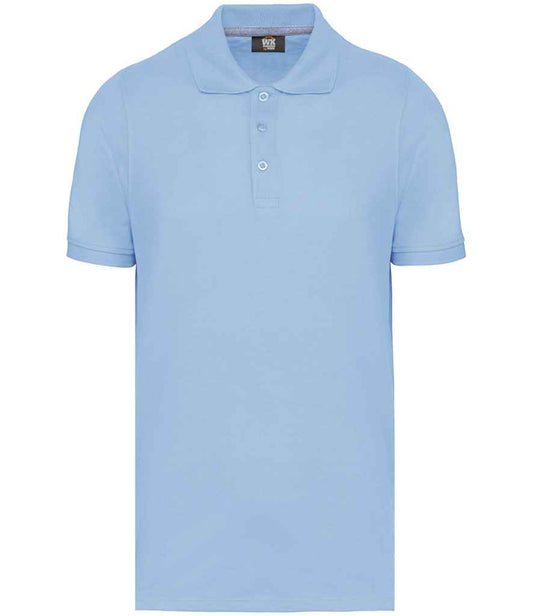 WK Designed to Work Anti-Bacterial Piqué Polo Shirt - model image