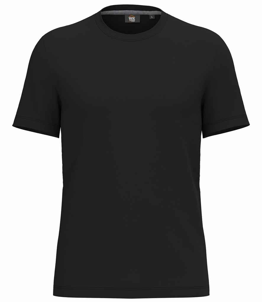 WK Designed to Work Anti-Bacterial Short Sleeve T-Shirt in Black