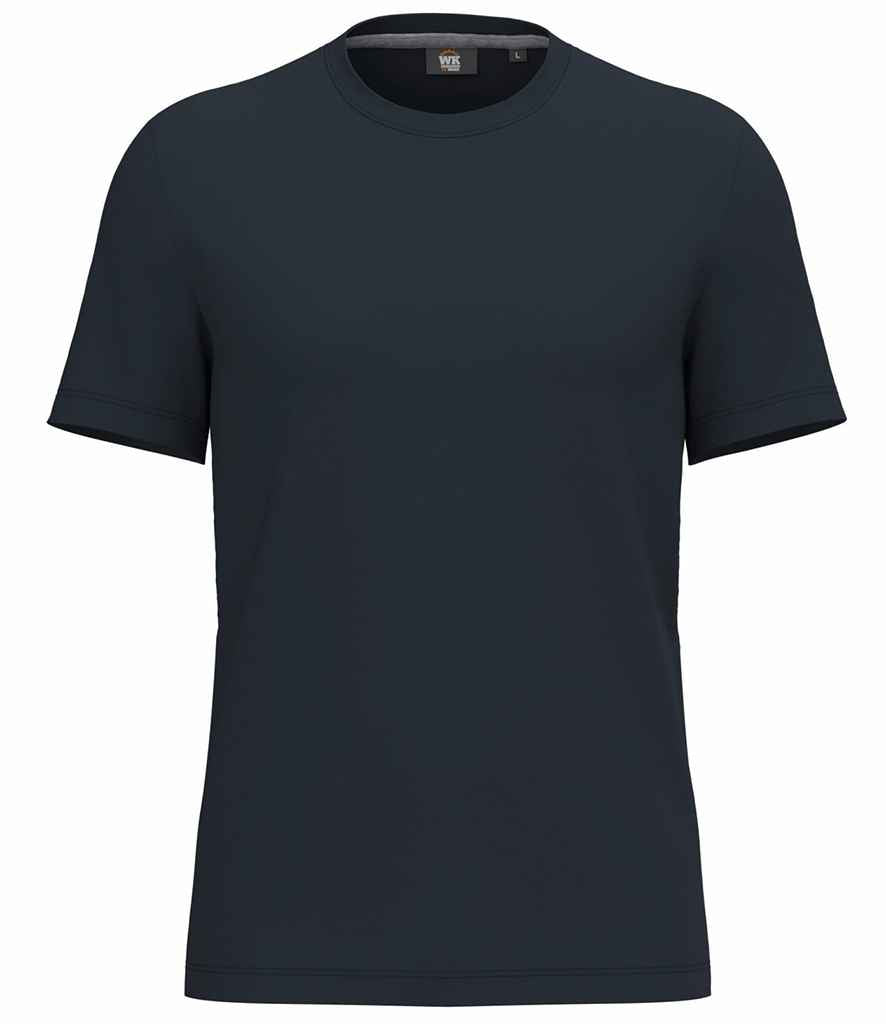 WK Designed to Work Anti-Bacterial Short Sleeve T-Shirt in Navy