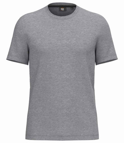 WK Designed to Work Anti-Bacterial Short Sleeve T-Shirt in Oxford Grey