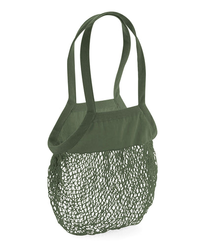 Westford Mill Organic cotton mesh grocery bag Olive Green