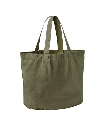 Westford Mill Garment-dyed shopper Vintage Moss