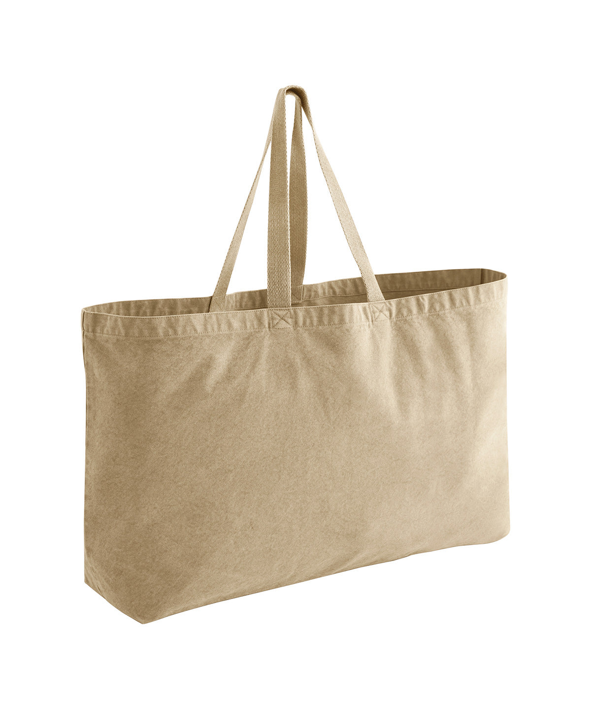 Westford Mill Garment-dyed oversized tote bag Vintage Sand