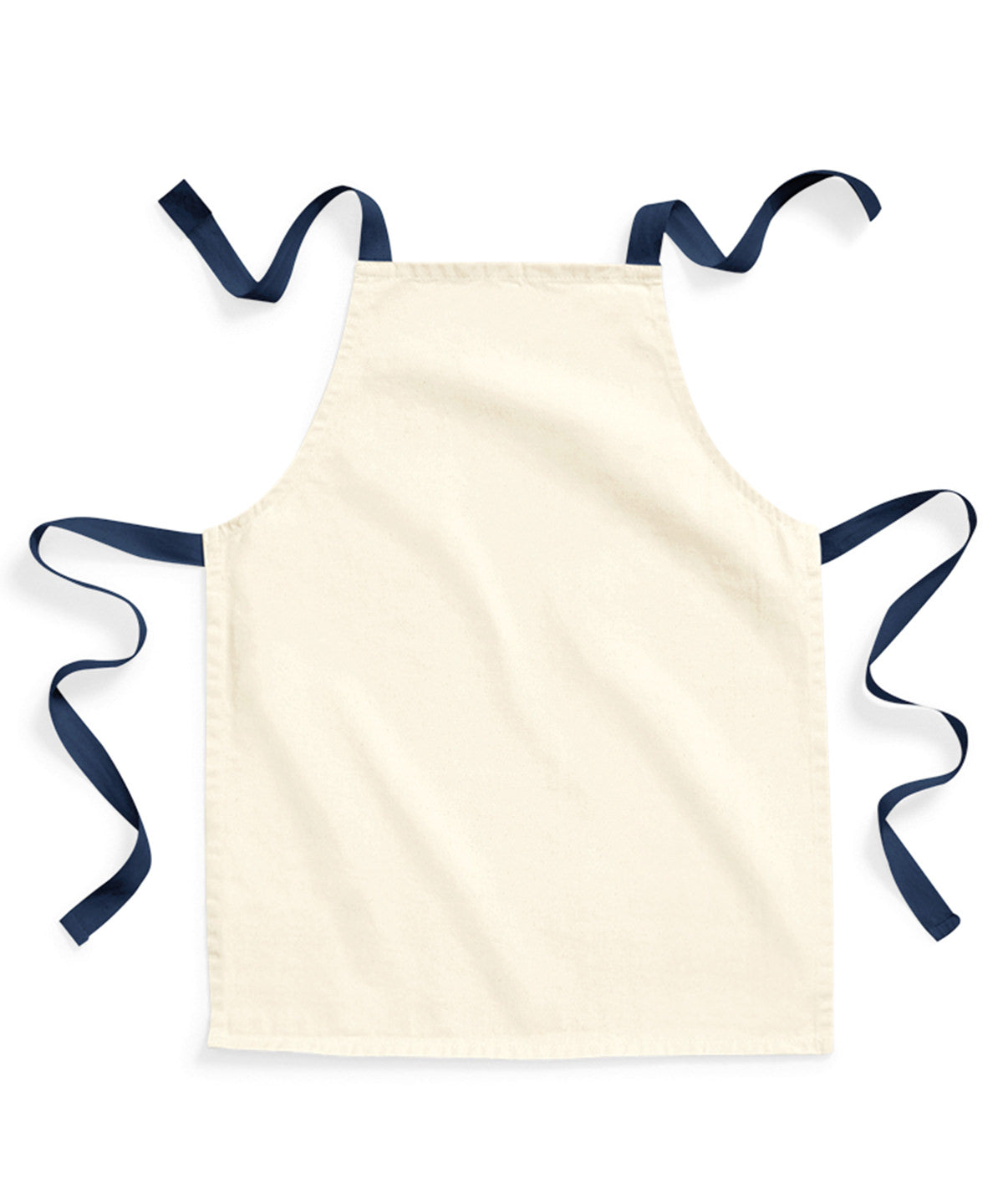 Westford Mill Fairtrade cotton junior craft apron Natural/French Navy