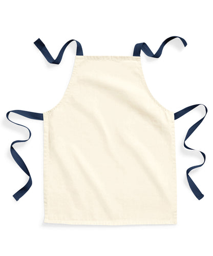 Westford Mill Fairtrade cotton junior craft apron Natural/French Navy