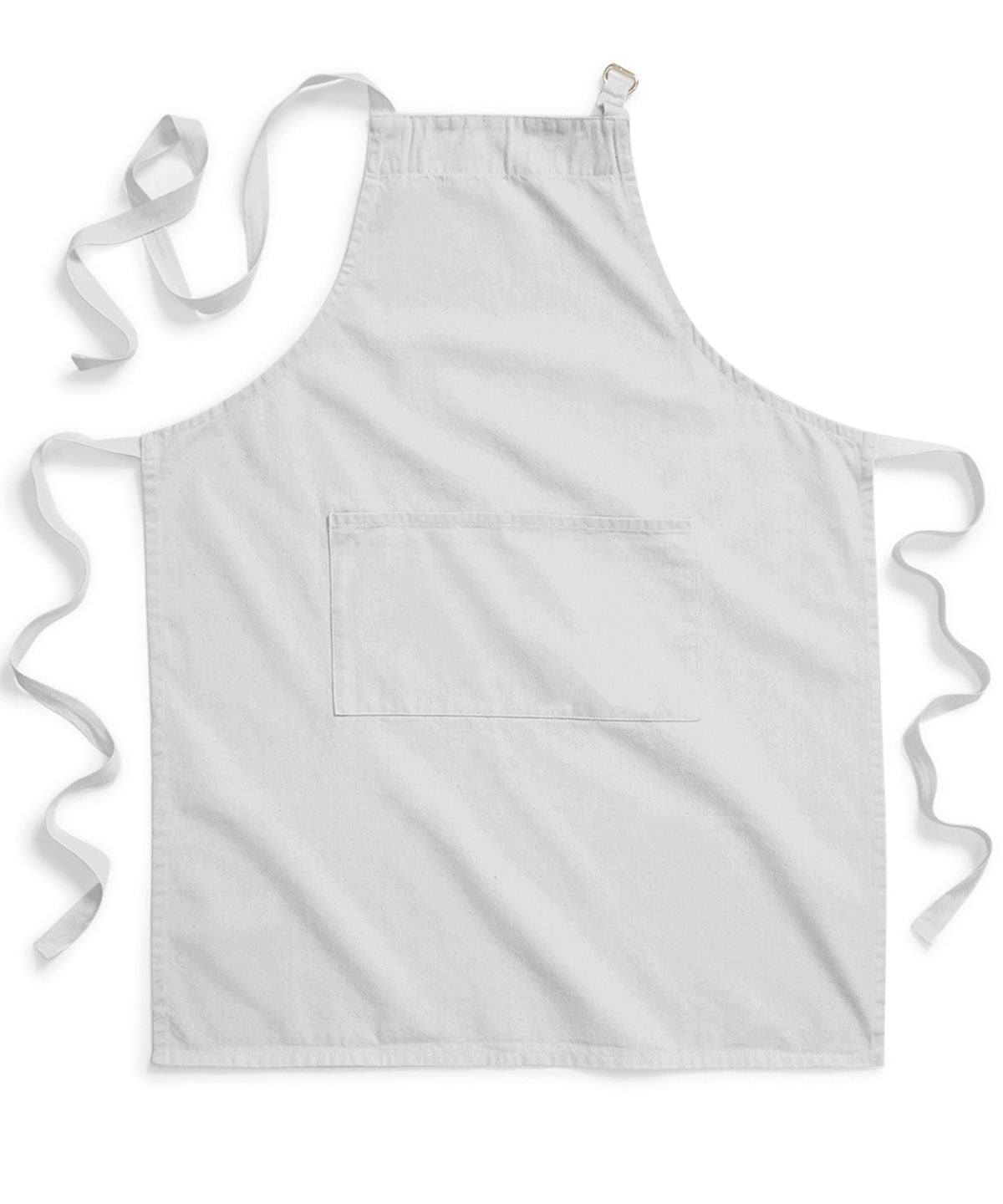 Westford Mill Fairtrade cotton adult craft apron Light Grey