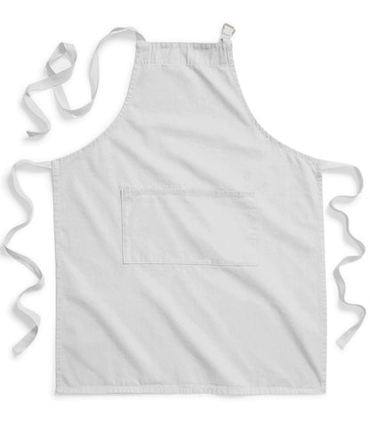 Westford Mill Fairtrade cotton adult craft apron Light Grey