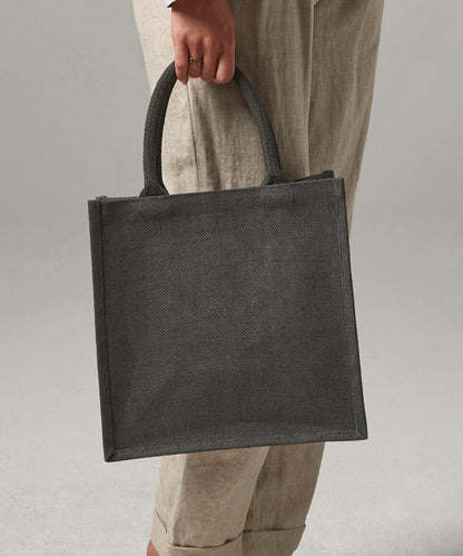 Westford Mill Jute midi tote Black/Black