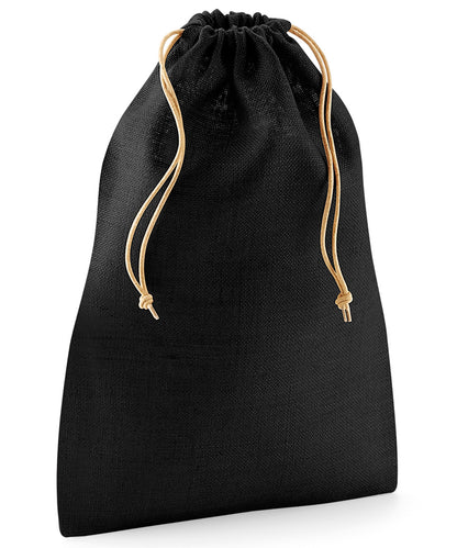 Westford Mill Jute stuff bag Black/Natural