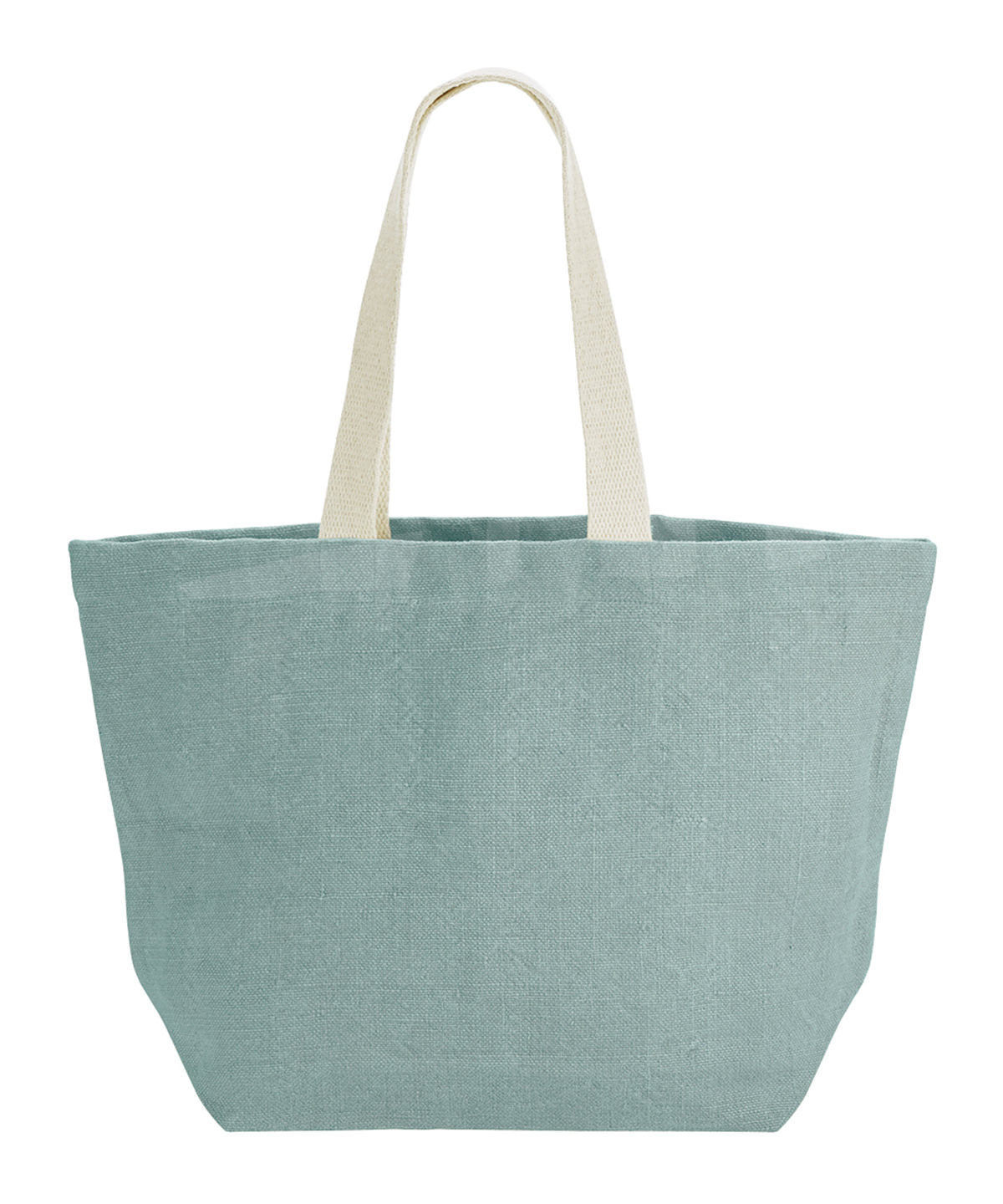 Westford Mill Soft washed jute beach bag Duck Egg Blue