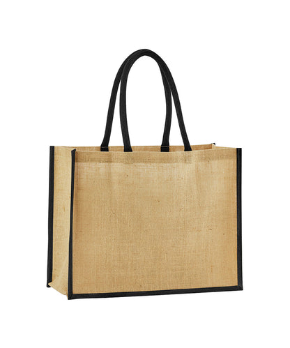 Westford Mill Natural starched jute classic shopper Natural/Black