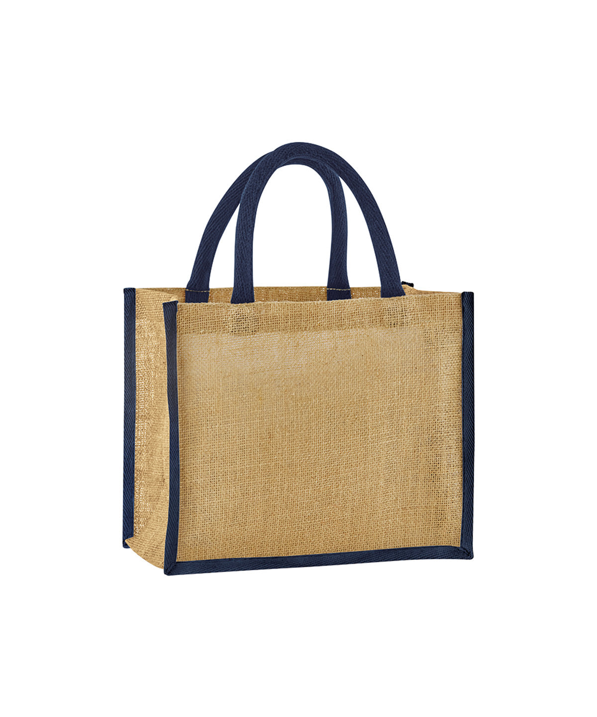 Westford Mill Natural starched jute midi tote Natural/Navy