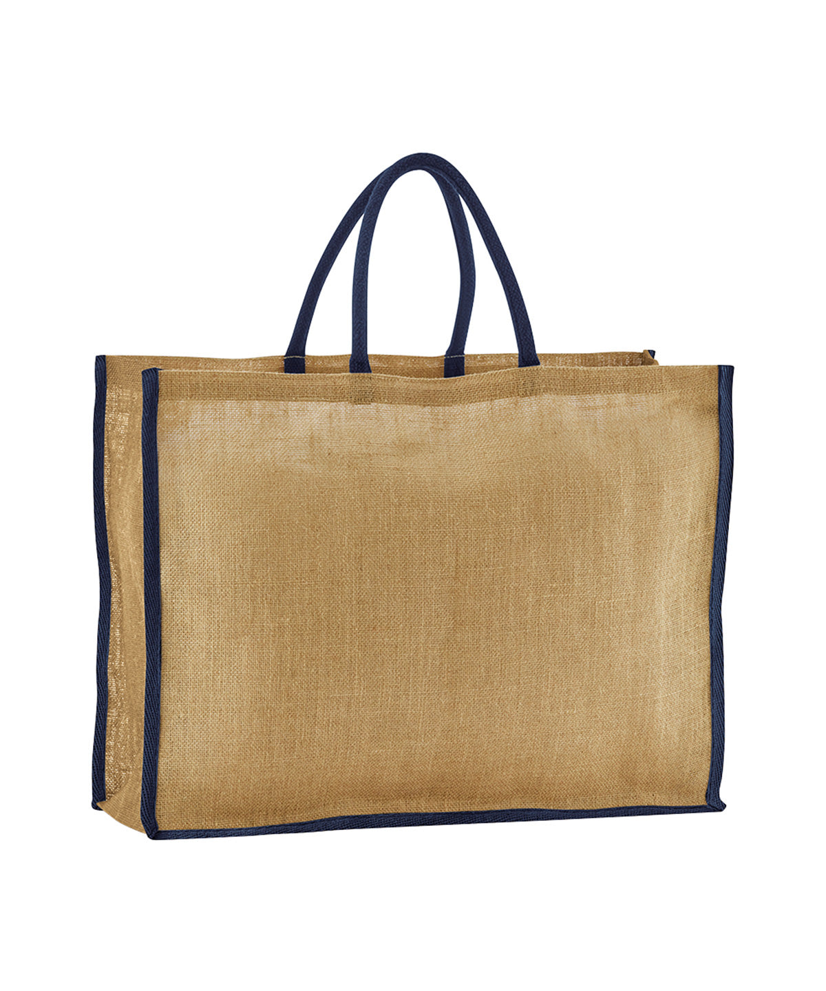 Westford Mill Natural starched jute market shopper Natural/Navy