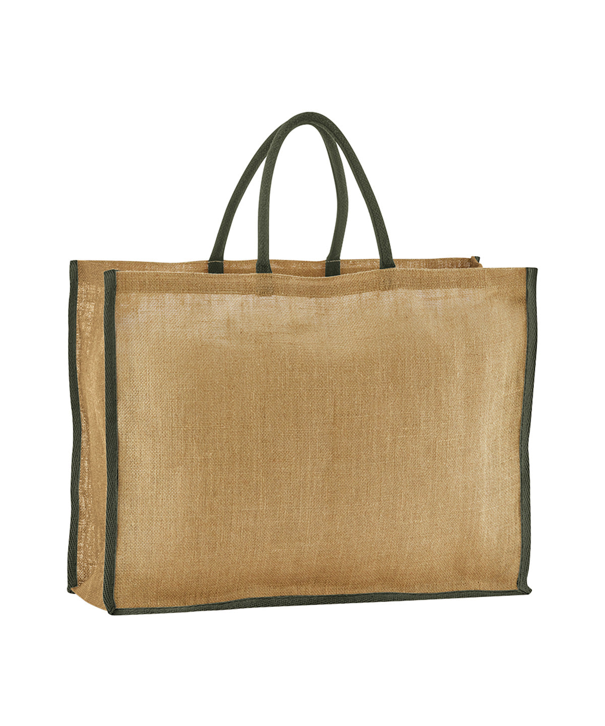 Westford Mill Natural starched jute market shopper Natural/Olive Green