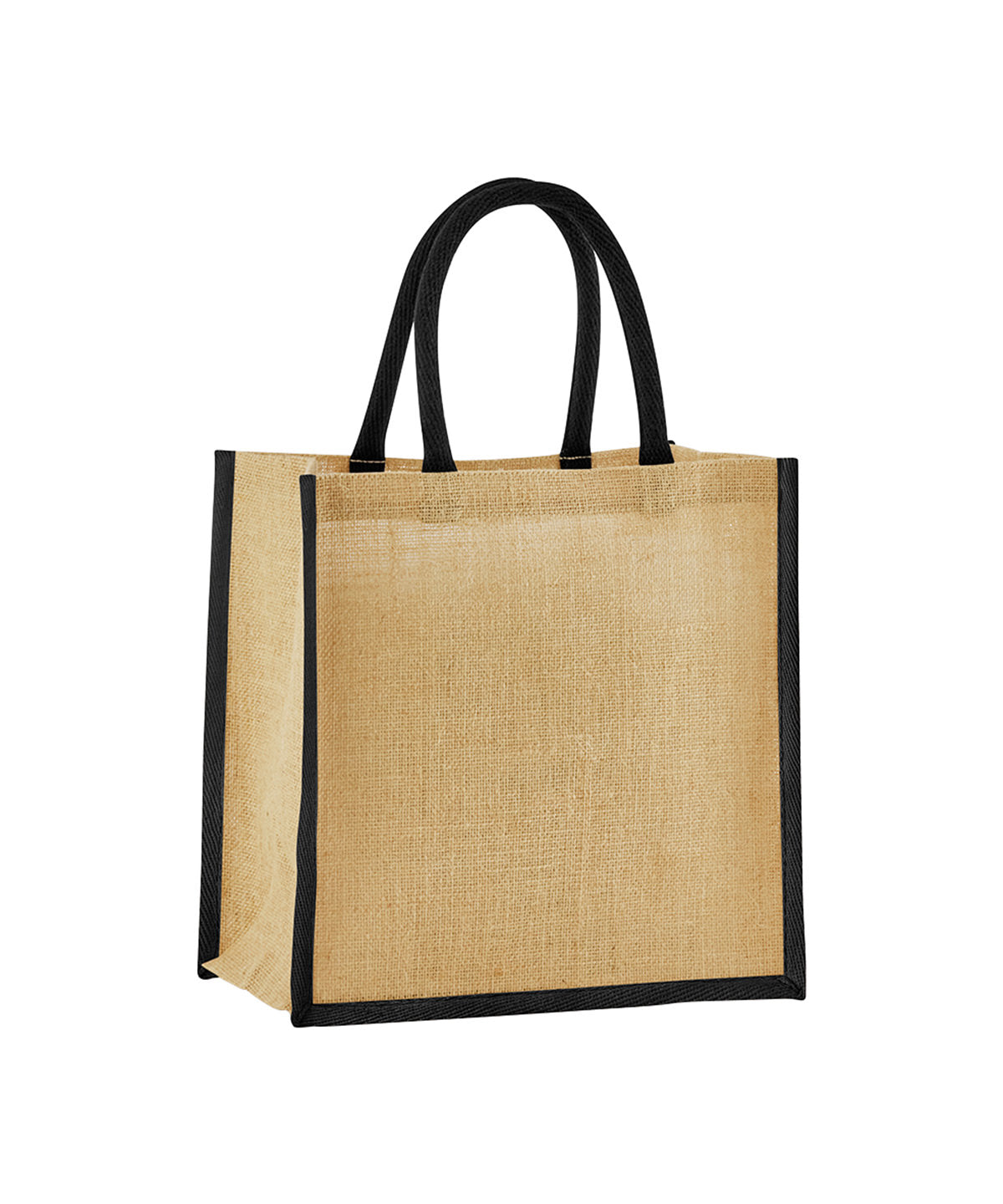 Westford Mill Natural starched jute mini gift bag Natural/Black