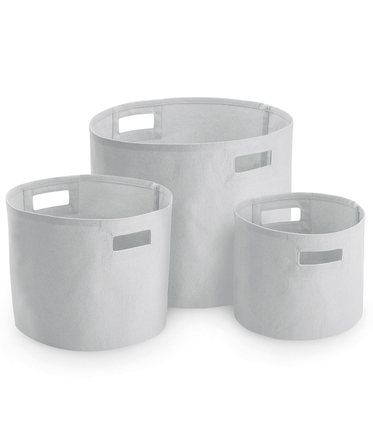 Westford Mill Canvas storage tubs Light Grey