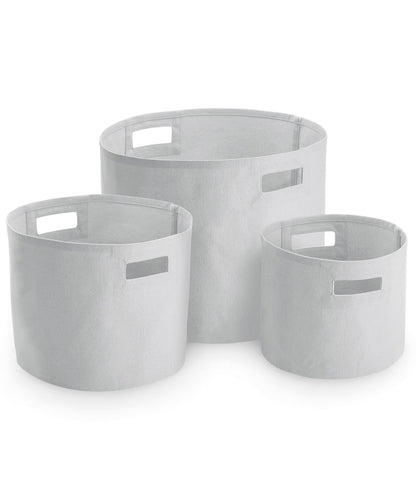 Westford Mill Canvas storage tubs Light Grey