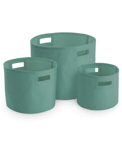 Westford Mill Canvas storage tubs Sage Green