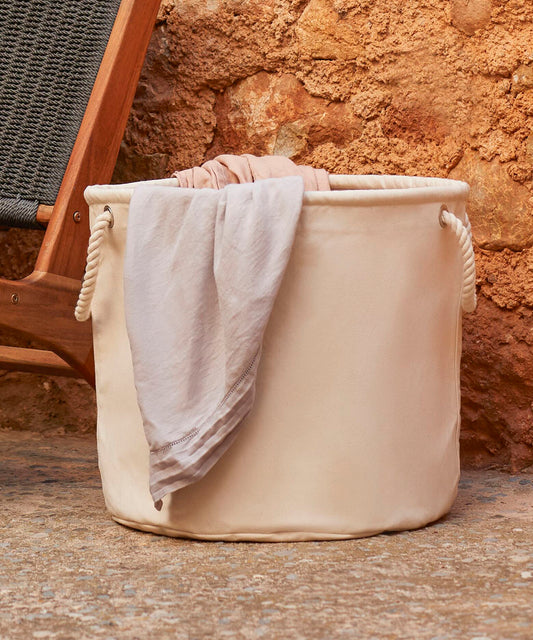 Westford Mill Heavy canvas storage trug Natural
