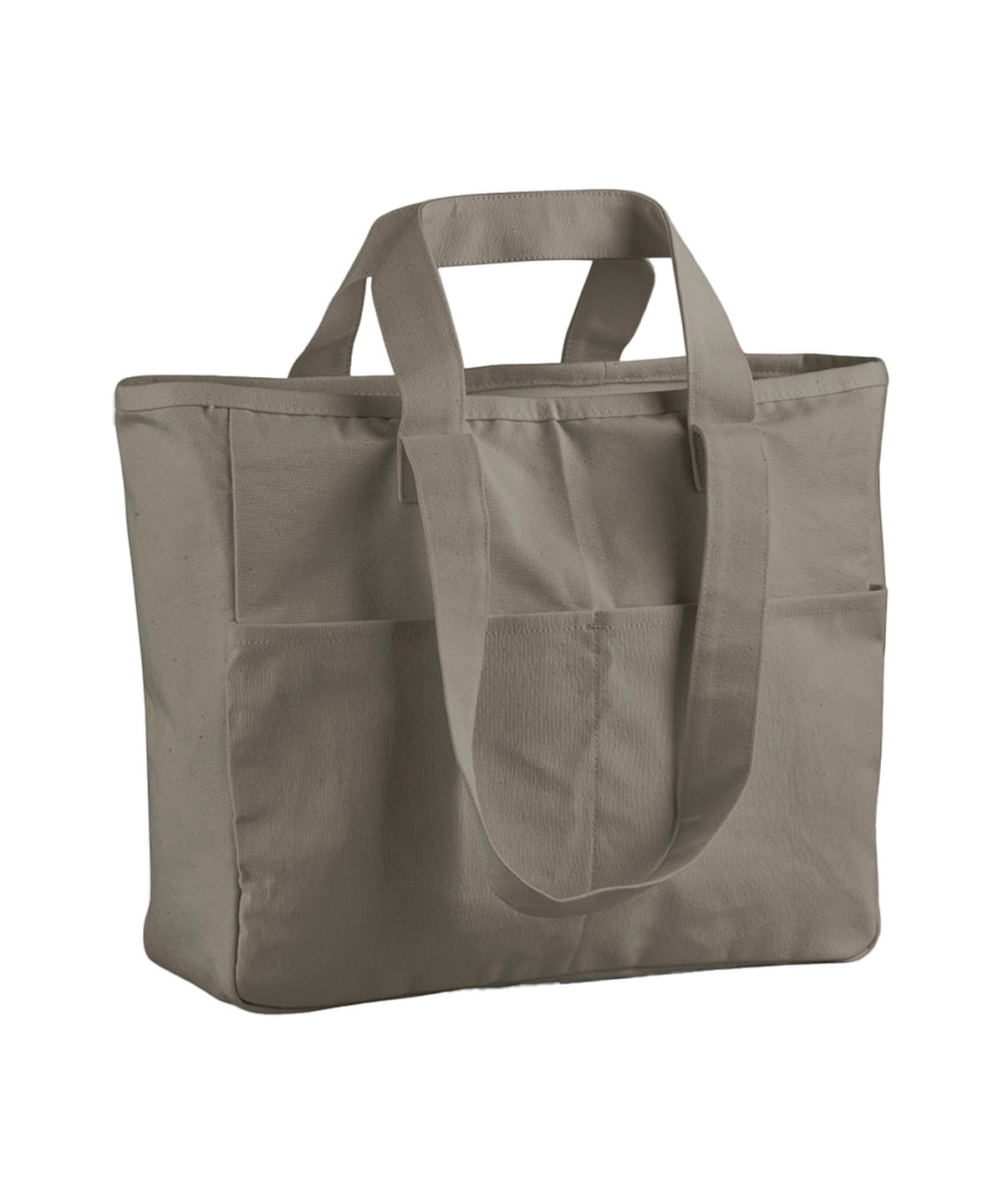 Westford Mill Double-handle cargo pocket tote Mushroom