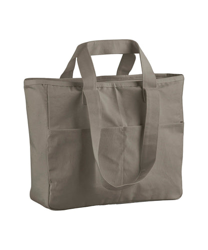 Westford Mill Double-handle cargo pocket tote Mushroom