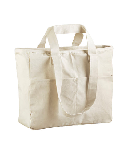 Westford Mill Double-handle cargo pocket tote Natural