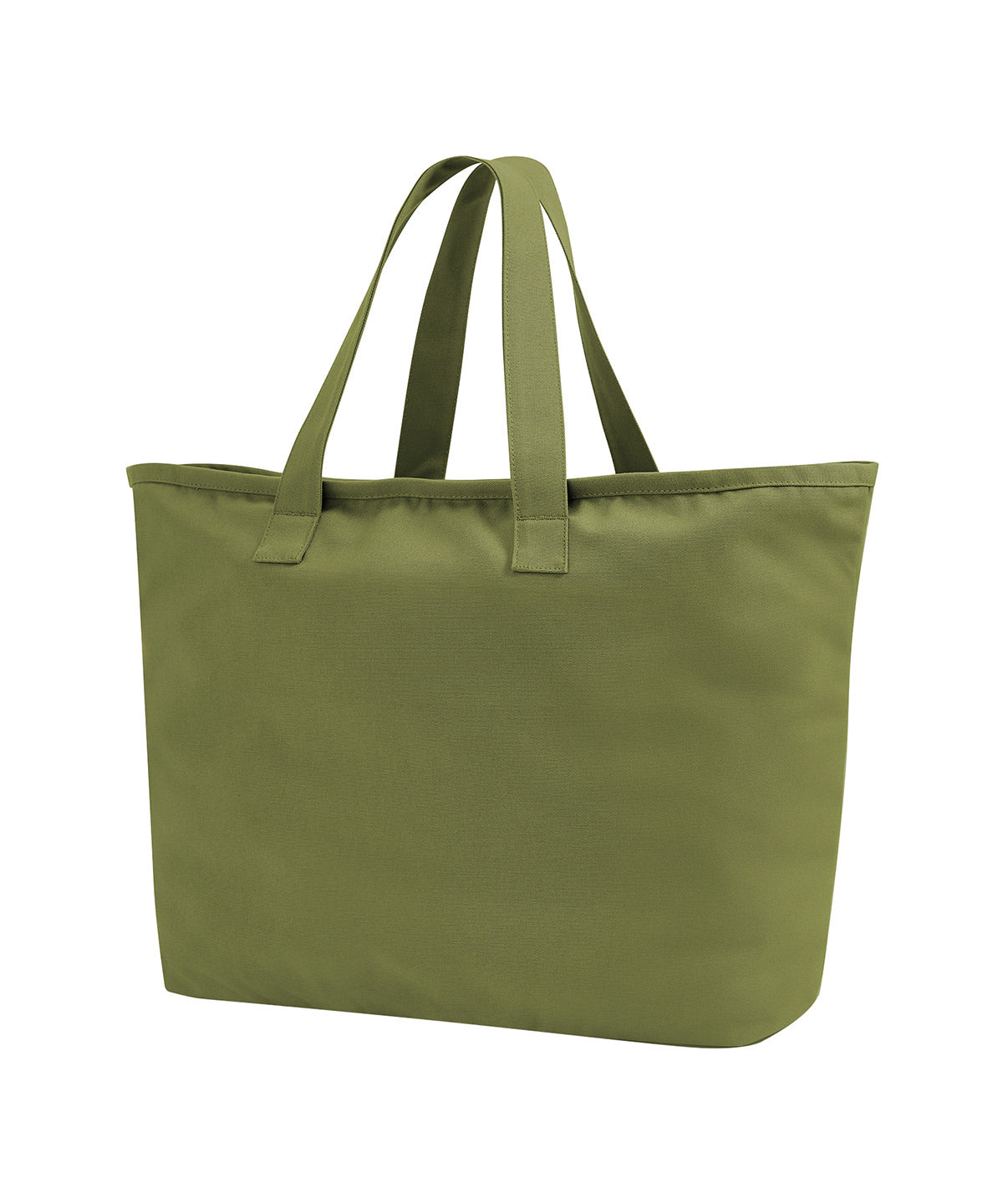 Westford Mill Oversized heavy duty canvas tote bag Bright Olive