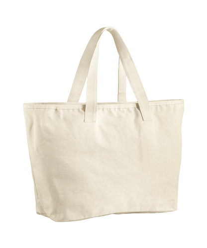 Westford Mill Oversized heavy duty canvas tote bag Natural