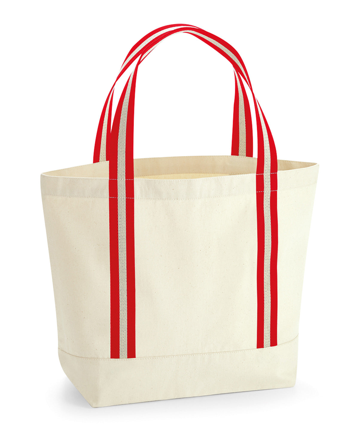 Westford Mill EarthAware® organic boat bag Natural/Classic Red