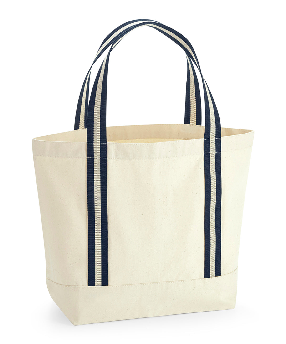 Westford Mill EarthAware® organic boat bag Natural/French Navy