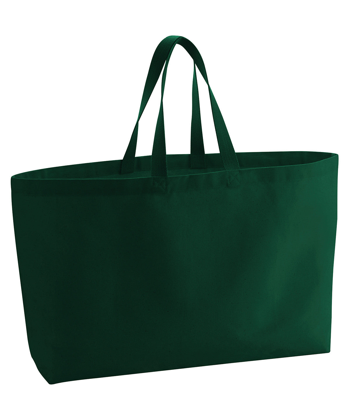 Westford Mill Oversized canvas tote bag Bottle Green
