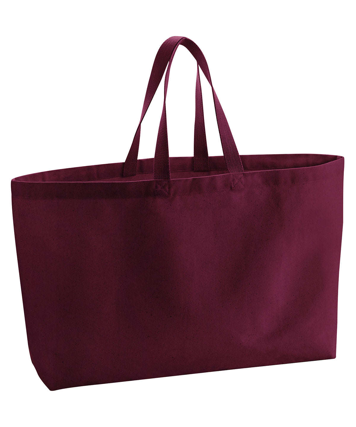 Westford Mill Oversized canvas tote bag Burgundy
