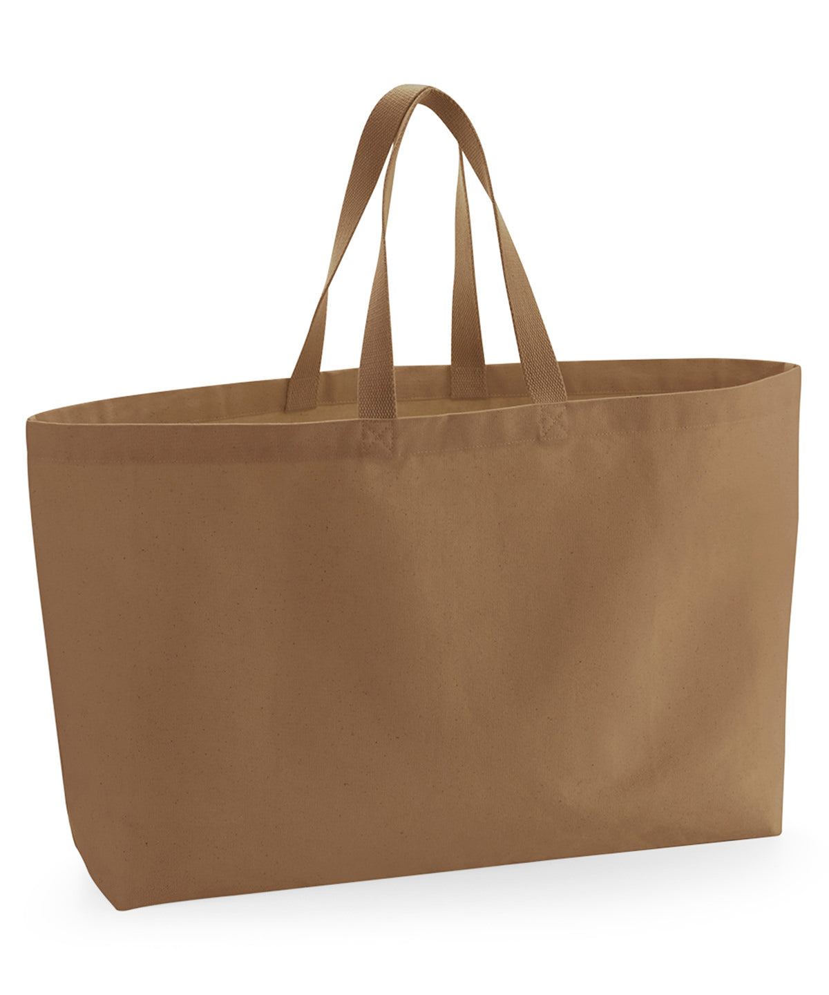 Westford Mill Oversized canvas tote bag Caramel