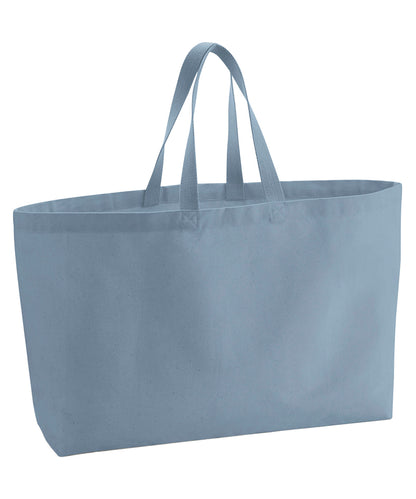 Westford Mill Oversized canvas tote bag Dusty Blue