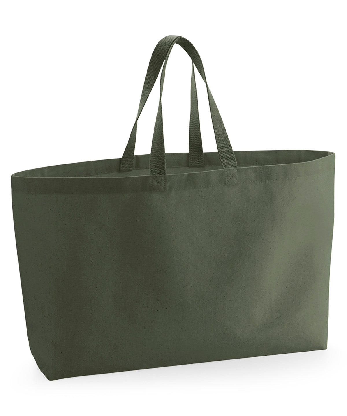 Westford Mill Oversized canvas tote bag Olive Green