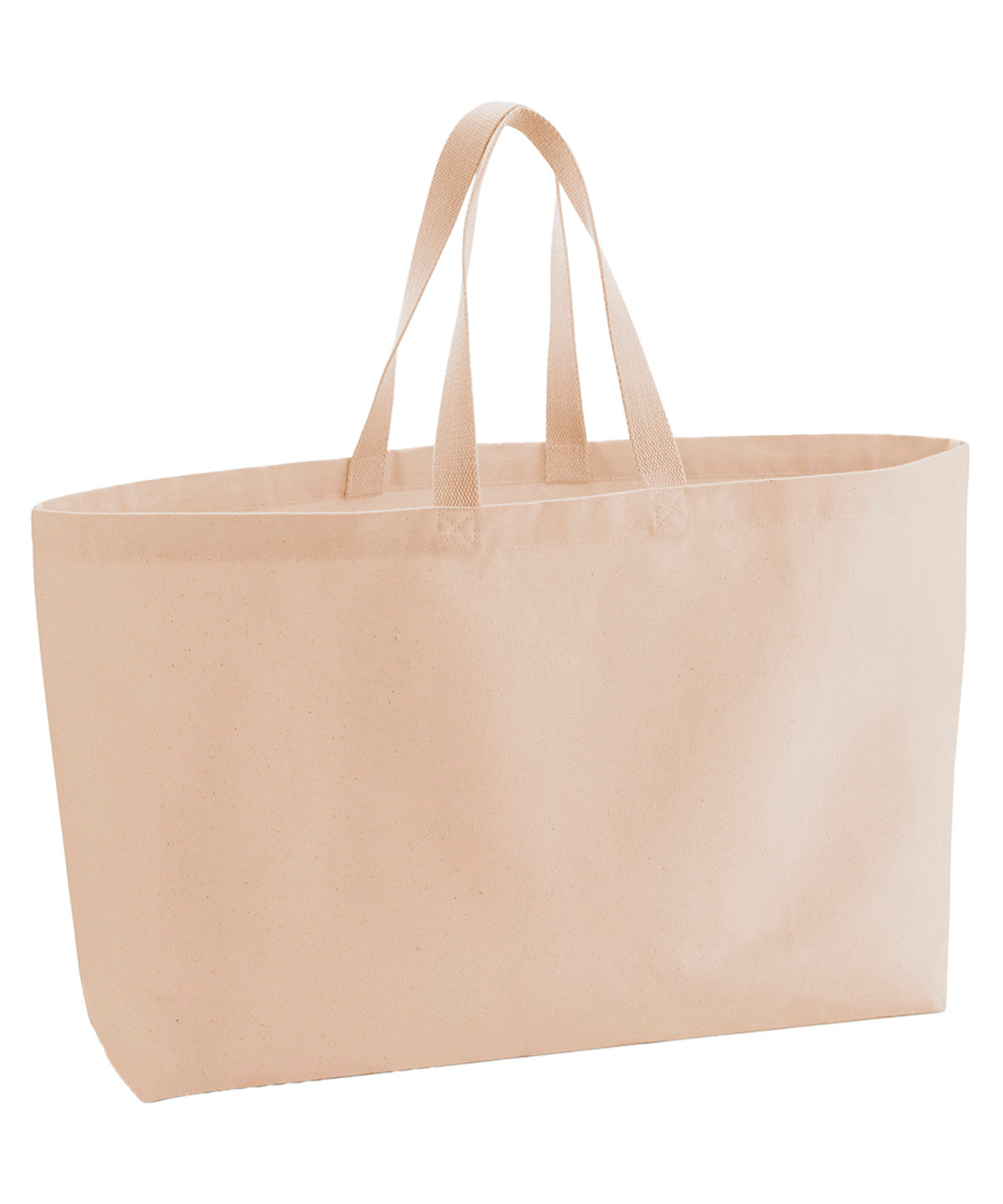Westford Mill Oversized canvas tote bag Peach