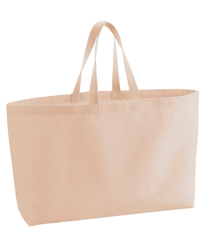 Westford Mill Oversized canvas tote bag Peach