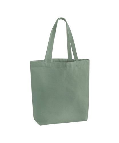 Westford Mill Heavyweight canvas tote bag Dusty Green