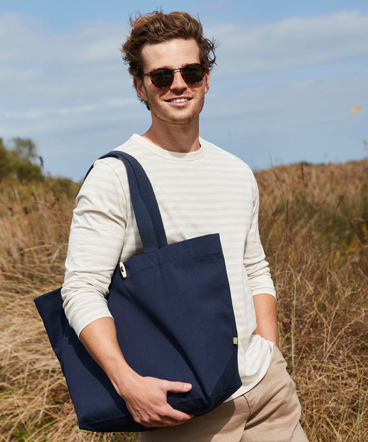 Westford Mill EarthAware® organic marina tote Black